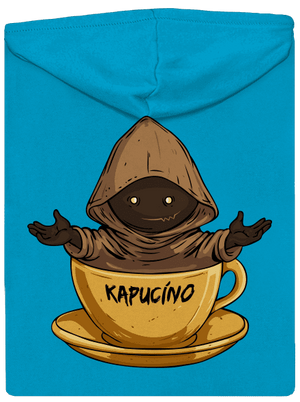 Kapucíno dámská mikina na zip Blue Atol