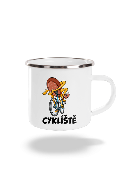 Cyklíště plecháček White