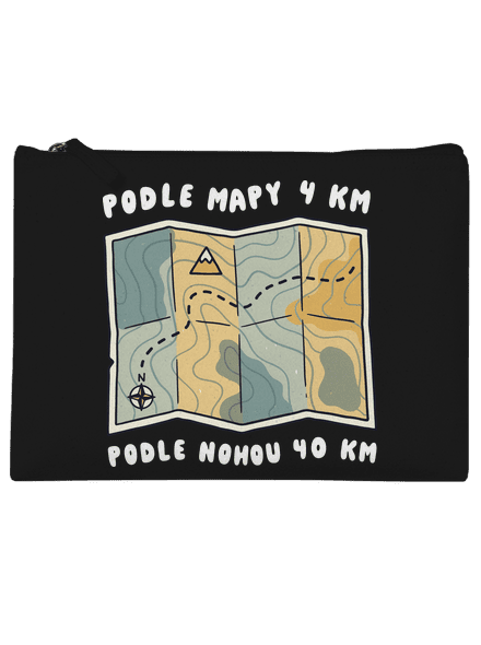 Podle mapy 4 km taštička Black