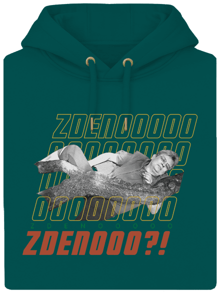 B18: Bába pod kořenem unisex mikina premium Emerald Green