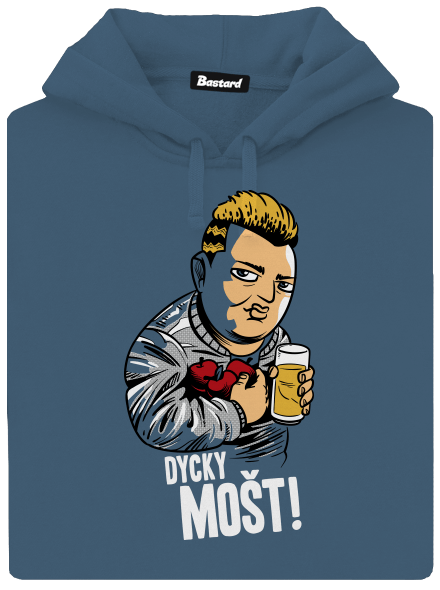 Dycky mošt dámská mikina klokanka Denim