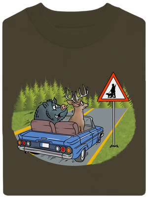 Myslivec unisex mikina bez kapuce Urban Khaki