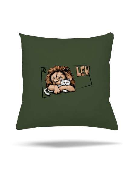 Kočičí horoskop: Lev  polštář Olive Green
