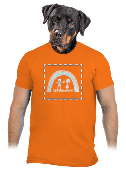 Dětské kresby - nahraj vlastní pánské tričko Orange