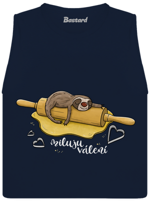 Miluju válení dámské tílko volné Navy