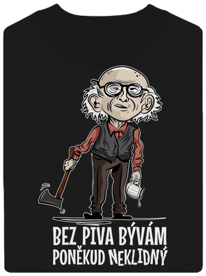 Neklidný bez piva unisex mikina bez kapuce Black