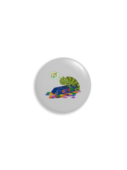 Zmatený chameleon placka uni