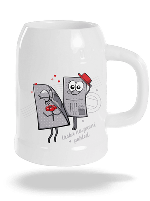 Láska na první pohled půllitr White