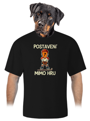 Postavení mimo hru unisex tričko oversized Black