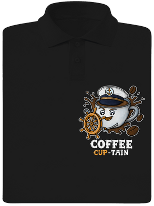Coffee Cup-tain pánská polokošile Black