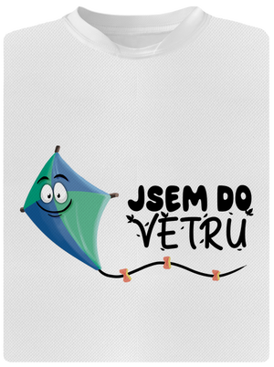 Do větru dětské sportovní tričko White