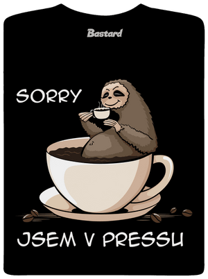 V pressu pánské dlouhý rukáv Black