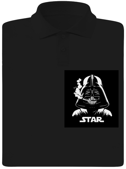 Darth Star pánská polokošile Black
