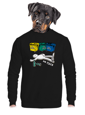 unisex mikina bez kapuce