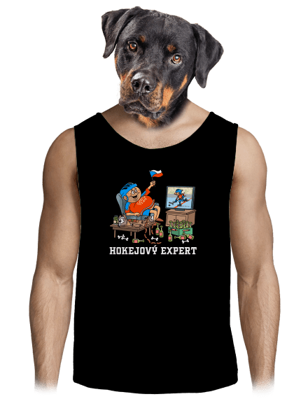 Hokejový expert pánské tílko Black