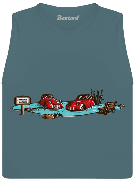Kachny dámské tílko volné Heather Deep Teal