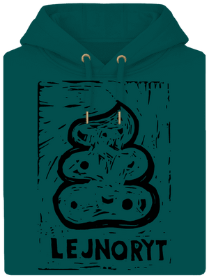 Lejnoryt unisex mikina premium Emerald Green