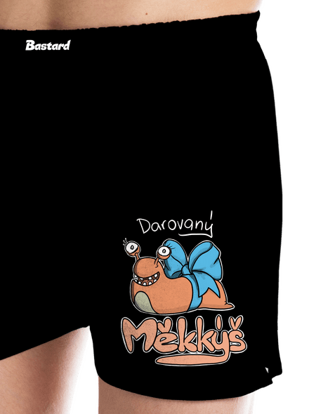 Darovaný měkkýš pánské trenky Black