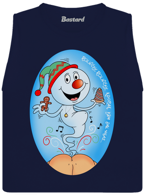 Vánoční duch dámské tílko volné Navy