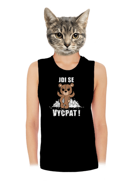 Jdi se vycpat dámské tílko volné Black
