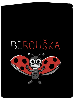 Berouška pánská mikina na zip Black