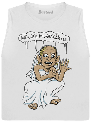 Snubní milášek dámské tílko volné White