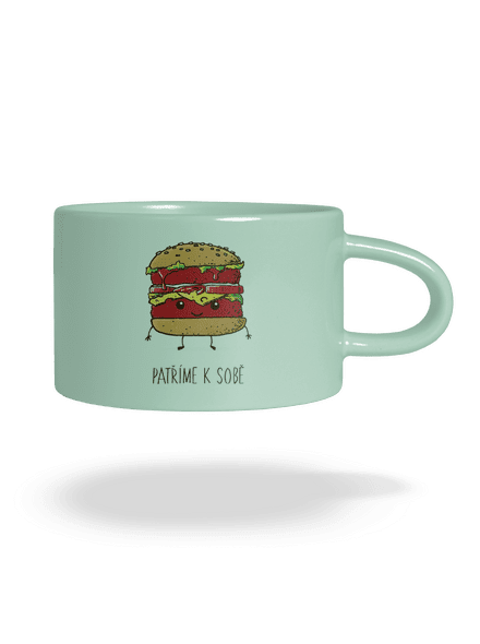 Patříme k sobě hrnek makronka Mint Macaron