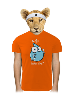 Nejsi kapku blbej dětské sportovní tričko Neon Orange