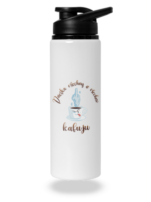 Všechno kafuju lahev na vodu White