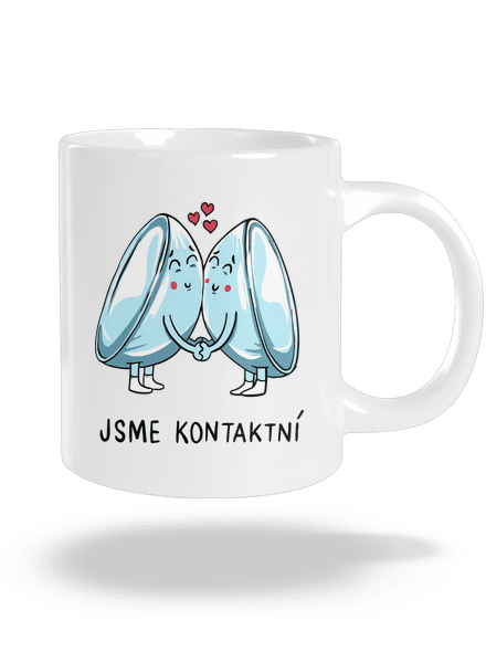 Kontaktní čočky velký hrnek White