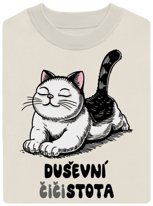 Duševní čistota unisex mikina bez kapuce Off White