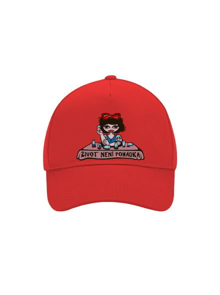 Sněhurka kšiltovka baseballka Classic Red