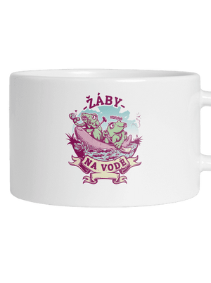 Žáby na vodě hrnek makronka White