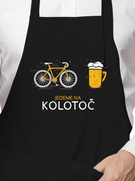 Jedeme na kolotoč zástěra Black