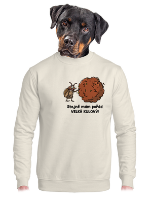 unisex mikina bez kapuce