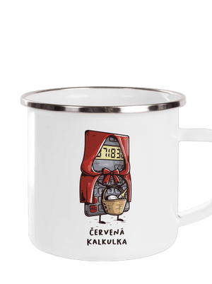 Červená kalkulka plecháček White