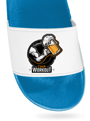 Czech Workout pantofle Blue White