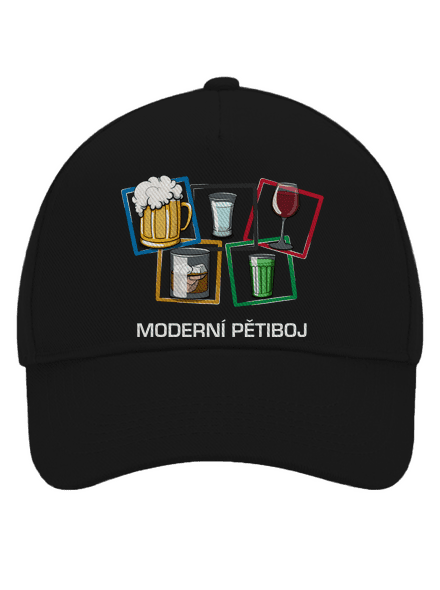 Moderní pětiboj kšiltovka baseballka Black
