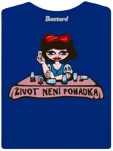 Sněhurka dámské tričko s lemem Royal Blue Mal