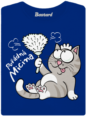 Macek a Micina dámské tričko s lemem Royal Blue Mal