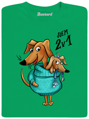 Jsem dva v jednom dětské tričko Kelly Green