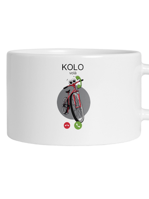 Kolo volá hrnek makronka White