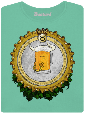 Pivní horoskop: Býk dámské tričko premium Mint Mal