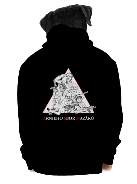Arnieho sbor mazáků  pánská mikina na zip Black