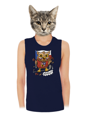 Houkej dámské tílko volné Navy