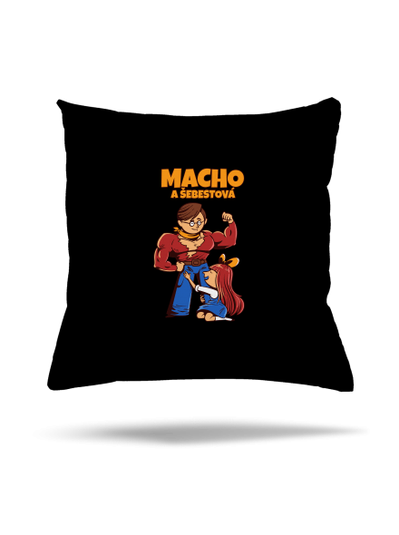 Macho a Šebestová polštář Black