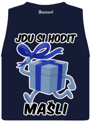 Jdu si hodit mašli dámské tílko volné Navy