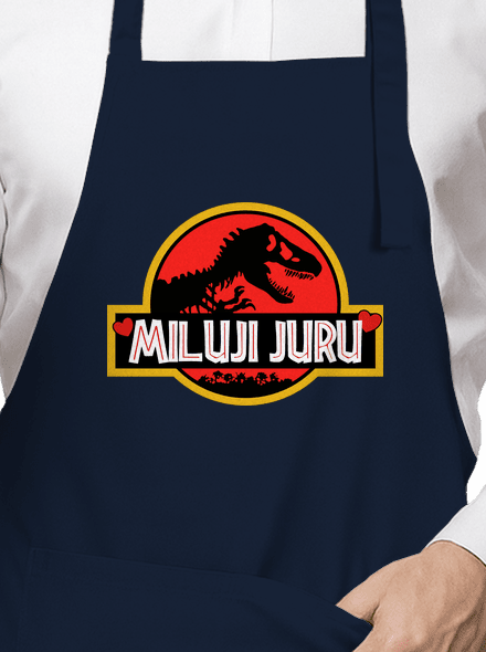 Miluji Juru zástěra Navy
