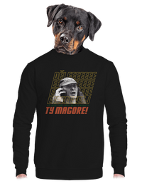 unisex mikina bez kapuce