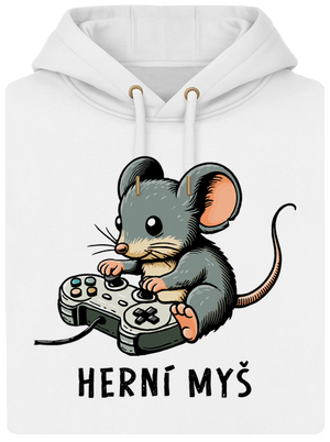 Herní myš unisex mikina premium Snowwhite
